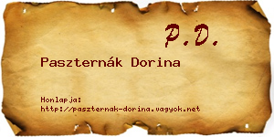 Paszternák Dorina névjegykártya
