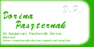 dorina paszternak business card